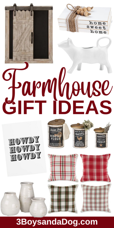 Farmhouse Home Decor Gift Ideas - 3 Boys and a Dog