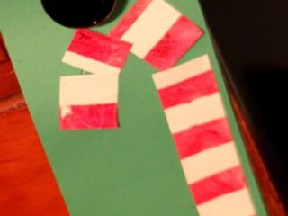 Image for Tape Resist Candy Cane Painting