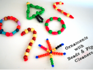 Image for Homemade Christmas Ornaments: Pipe Cleaners and Wooden Beads