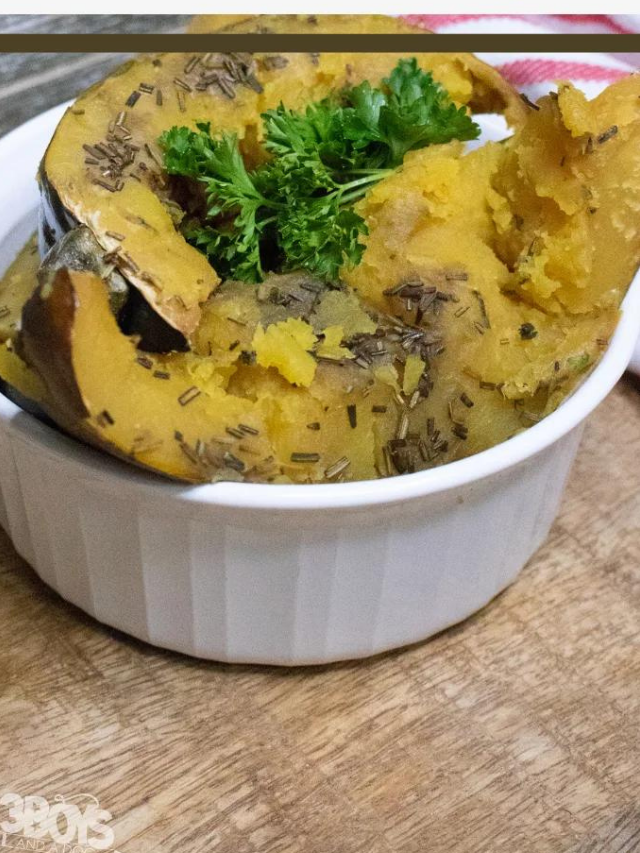 Crockpot Rosemary Acorn Squash Recipe Story