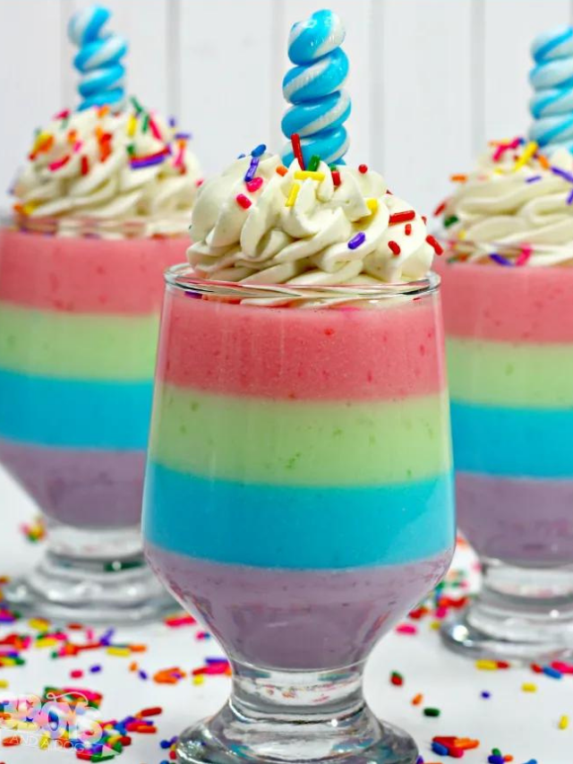 Delicious Unicorn Jello Dessert Cups Story