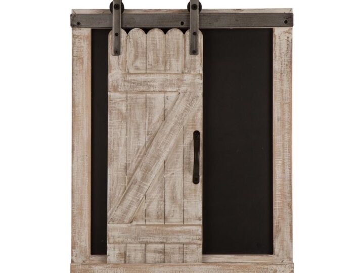 Image for Farmhouse Wooden Chalkboard Barn Door Wall Decor