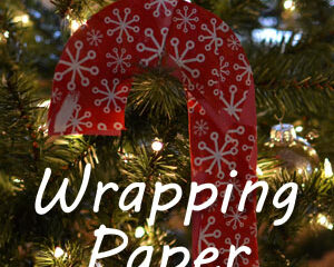 Image for Candy Cane Wrapping Paper Collage