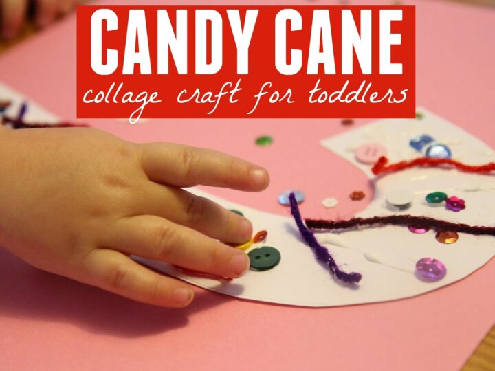 Image for Candy Cane Collage Craft for Toddlers
