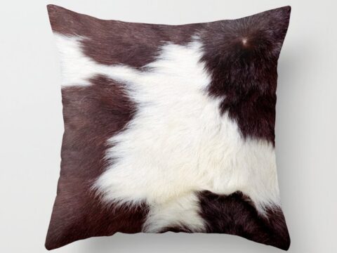 Image for Cowhide Fur Throw Pillow by cadinera