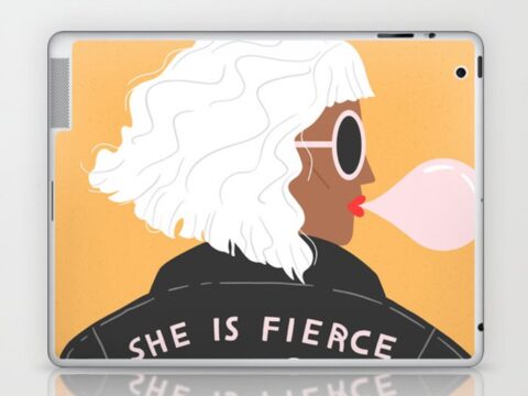 Image for She Is Fierce Laptop & iPad Skin by Charly Clements