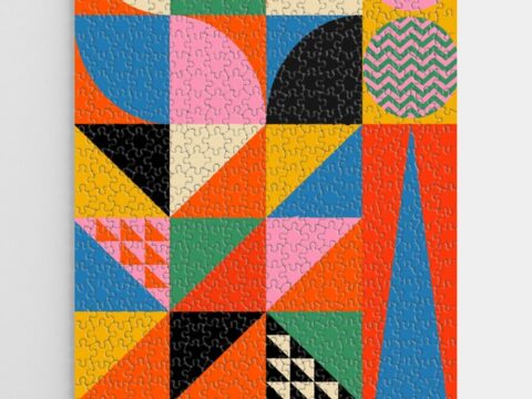Image for Geometric Jigsaw Puzzle by Jen Du