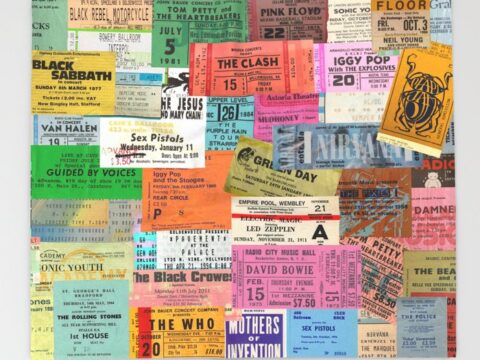 Image for I miss concerts - ticket stubs Throw Blanket by NMTDOT