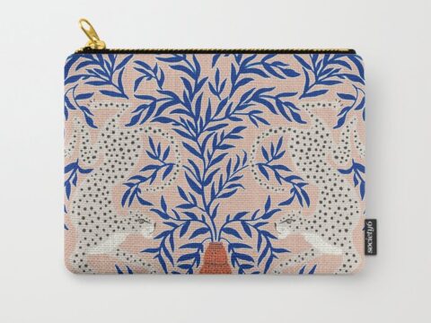 Image for Leopard Vase Carry-All Pouch by Megan Galante