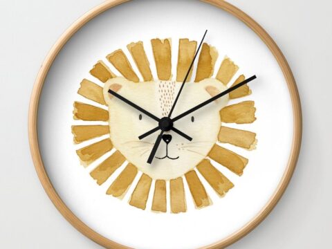 Image for Lion Nursery Wall Clock by alexandracarreira