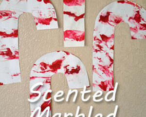 Image for Scented Marbled Candy Canes Craft