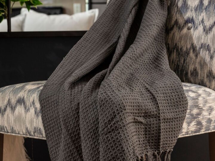 Image for Honeycomb Cotton Throw BlanketBed/Bedding: Twin / Grey