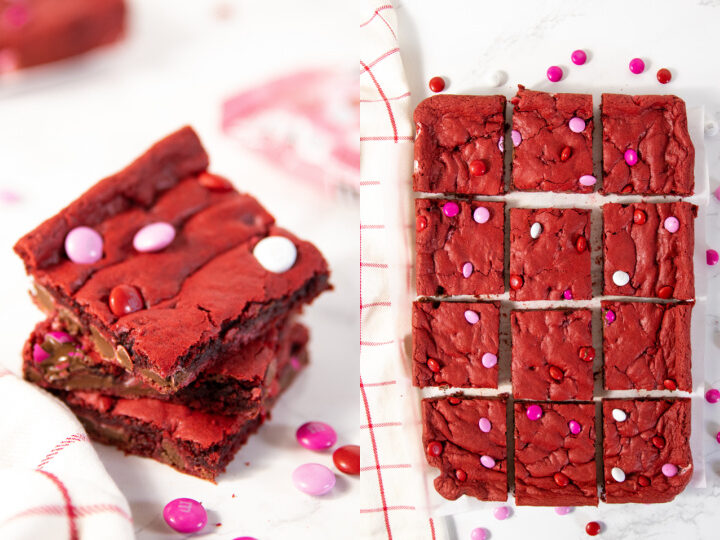 Image for Make These Valentine Red Velvet Cake Mix Cookie Bars With only 4 Ingredients!!