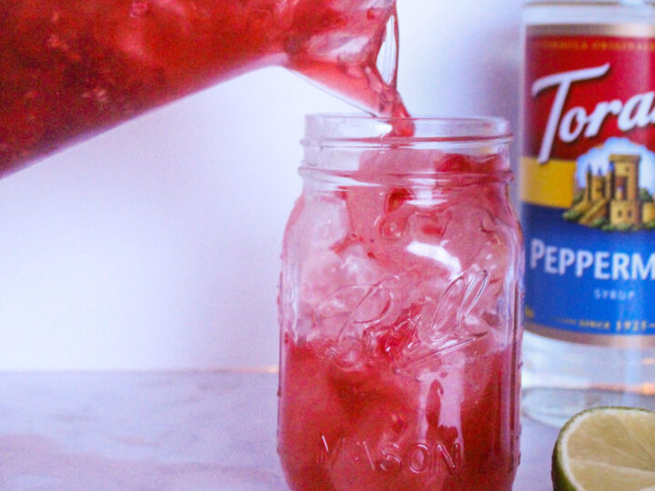 Image for Refreshing & Easy Peppermint Berry Holiday Mocktail Drink Recipe