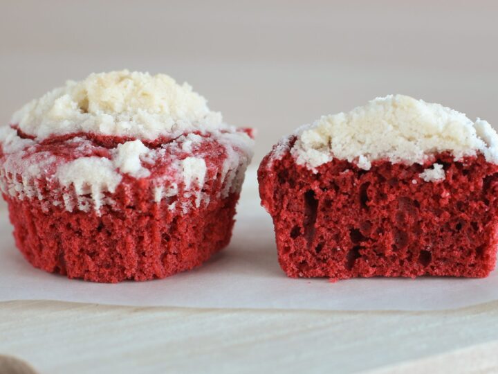 Image for Red Velvet Crumb Muffin - Easy Recipe
