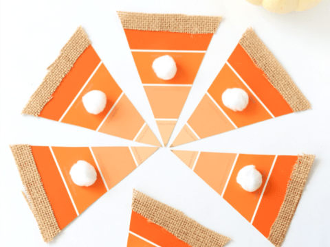 Image for Ombre Paint Chip Pumpkin Pie Craft & 72 More Fall Kids Crafts