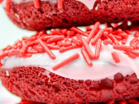 Image for Easy Red Velvet Donuts - Perfect Valentine's Day Donuts