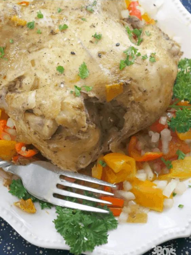 Slow Cooker Whole Fryer Chicken Recipe Story