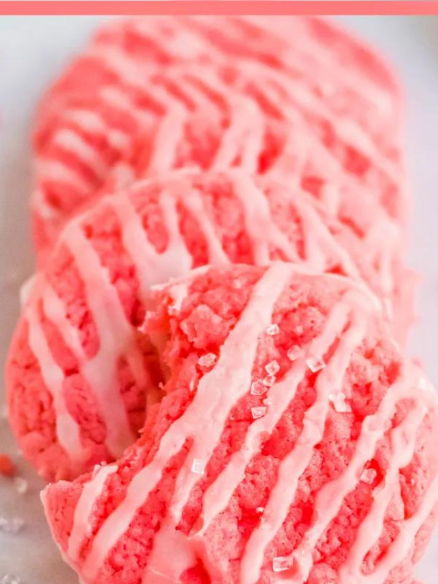 Super Yummy Strawberry Cake Mix Cookies Recipe Story