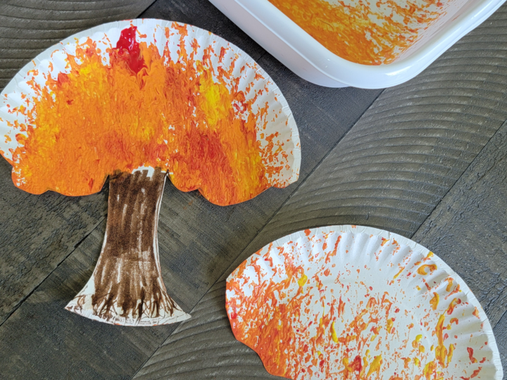 Image for Acorn Shake Painting: Fall Tree Craft