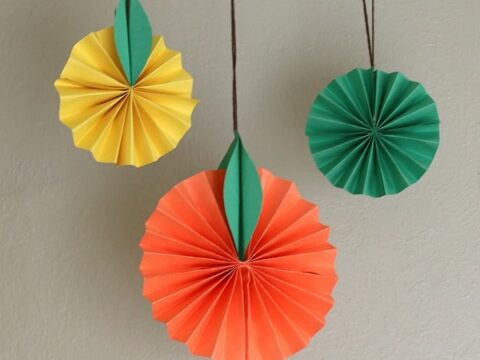 Image for Hanging Citrus Fruit Paper Craft for Kids