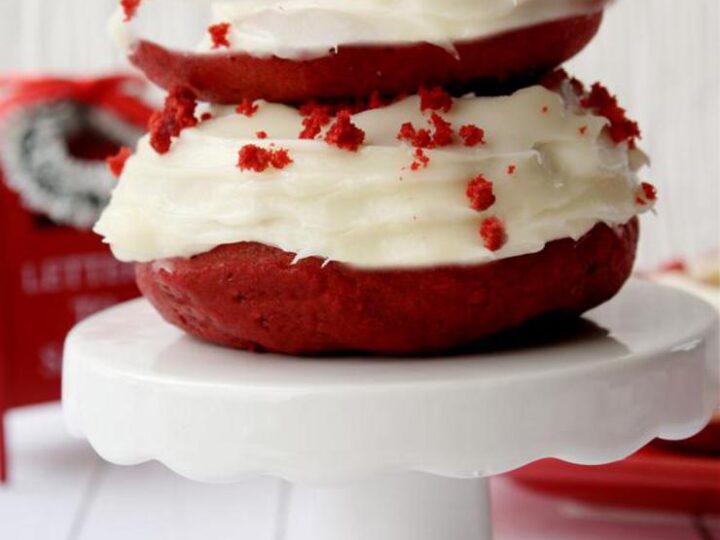 Image for Red Velvet Donuts  BEST Donut Recipe  {Easy} Homemade Red Velvet Donut Idea  Party Food - Desserts  Snacks