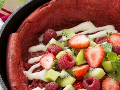 Image for Red Velvet Puffed Pancake