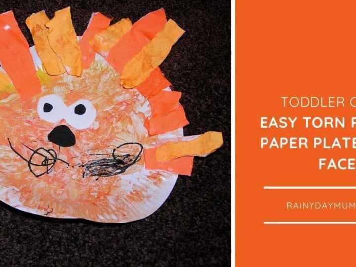 Image for Easy Toddler Paper Plate Lion's Face Craft