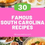 feature pin with four images for famous South Carolina recipes