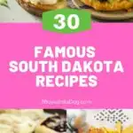 feature pin for famous South Dakota recipes with four images