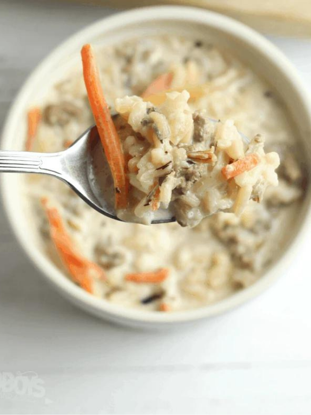 Hamburger Meat and Wild Rice Soup Recipe Story