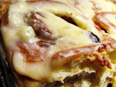 Image for Easy Bread Machine Cinnamon Rolls Cream Cheese Frosting