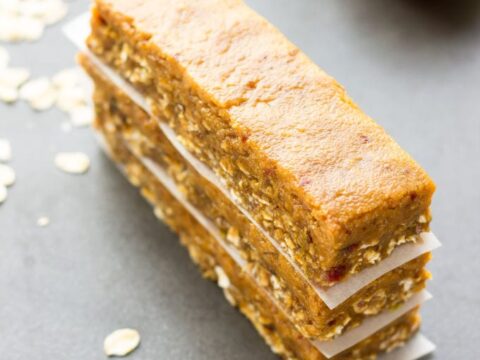 Image for No-Bake Caramel Apple Pie Protein Bars