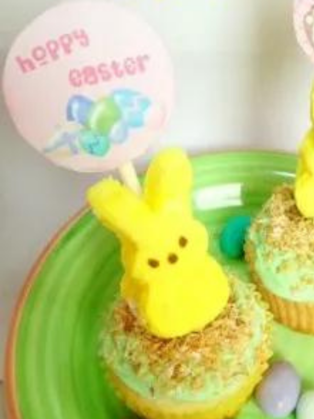 Easter Bunny Cupcakes (with free printable) Story