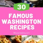 feature pin for famous Washington recipes with four images