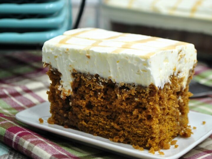 Image for Pumpkin Caramel Poke Cake Recipe