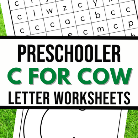 Letter C is for Cow Worksheets