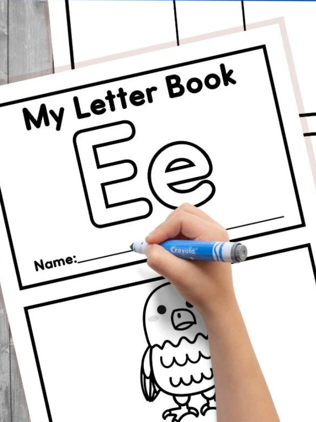 Letter E Printable Book Story