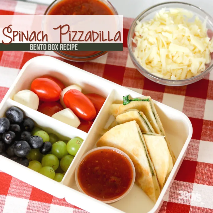 Spinach Pizzadilla Bento Box