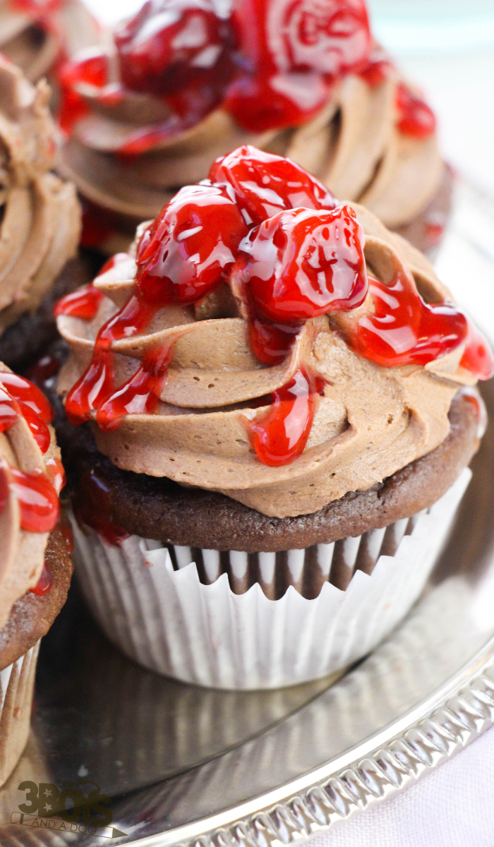 Cherry Filled Chocolate Cupcakes Recipe