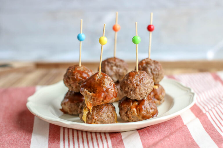 Cheese Stuffed Barbecue Meatballs
