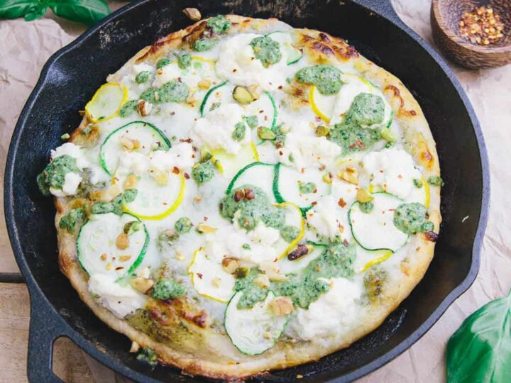 Image for Skillet Zucchini Pesto Pizza