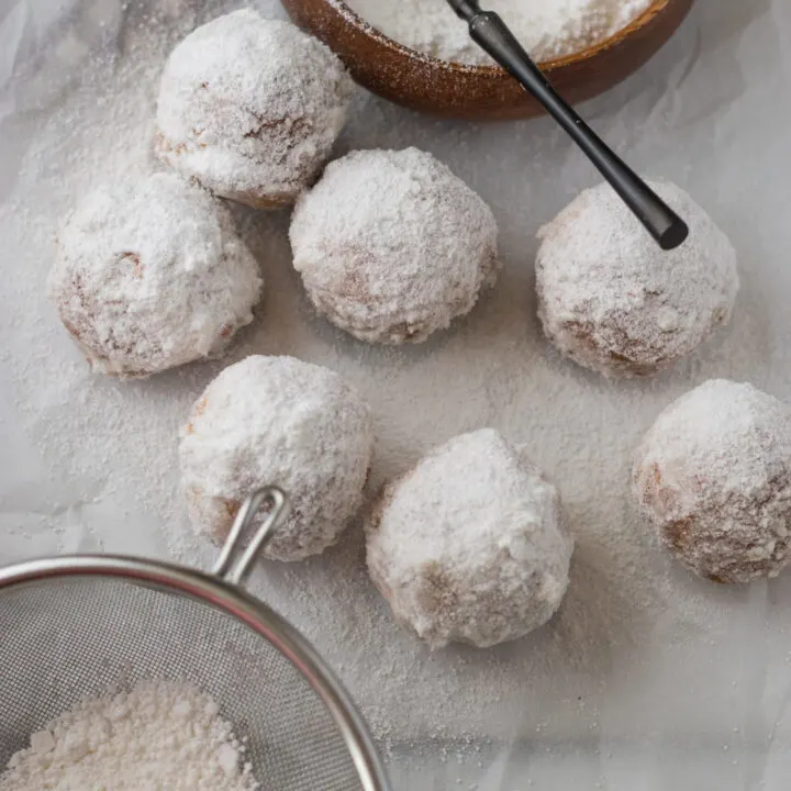 Powdered Sugar Donut Holes