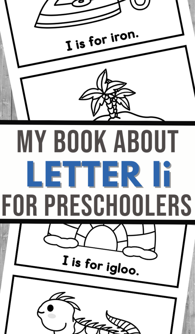 My Printable Letter I Book - 3 Boys and a Dog