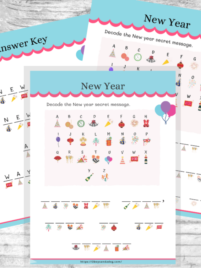 Exciting New Year’s Decoding Worksheets