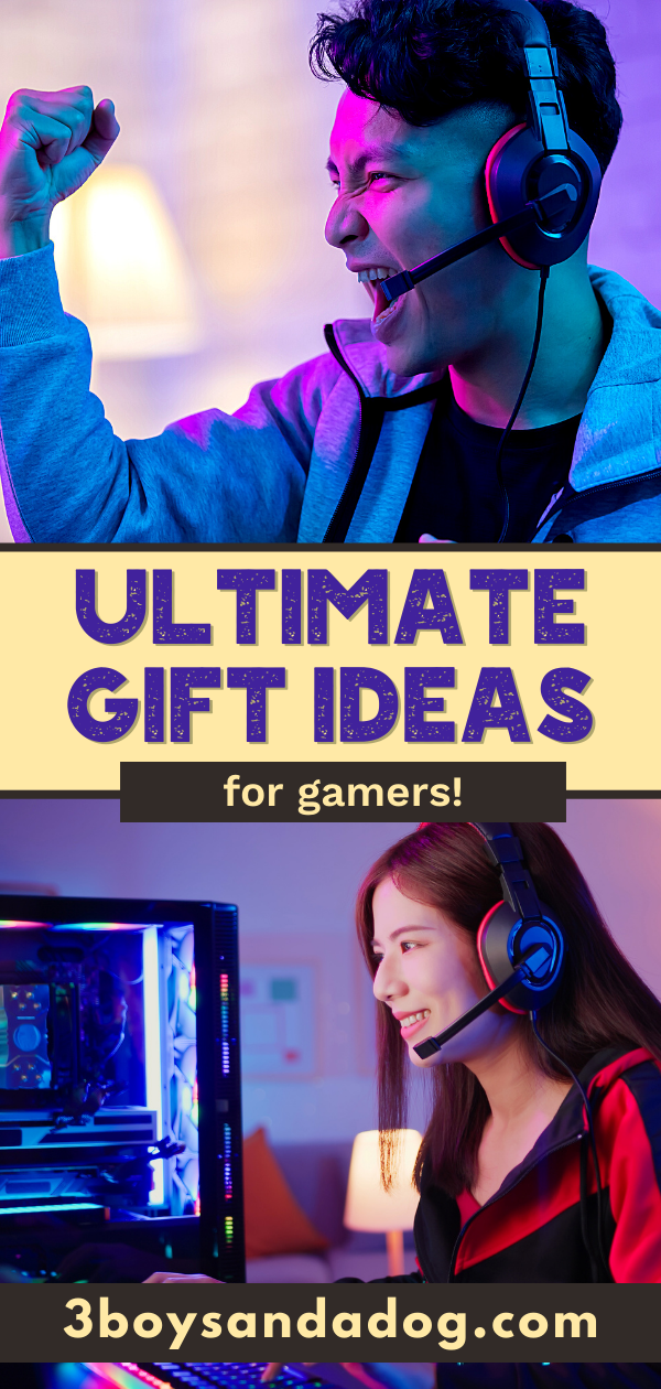 pin image that reads ultimate gift ideas for gamers