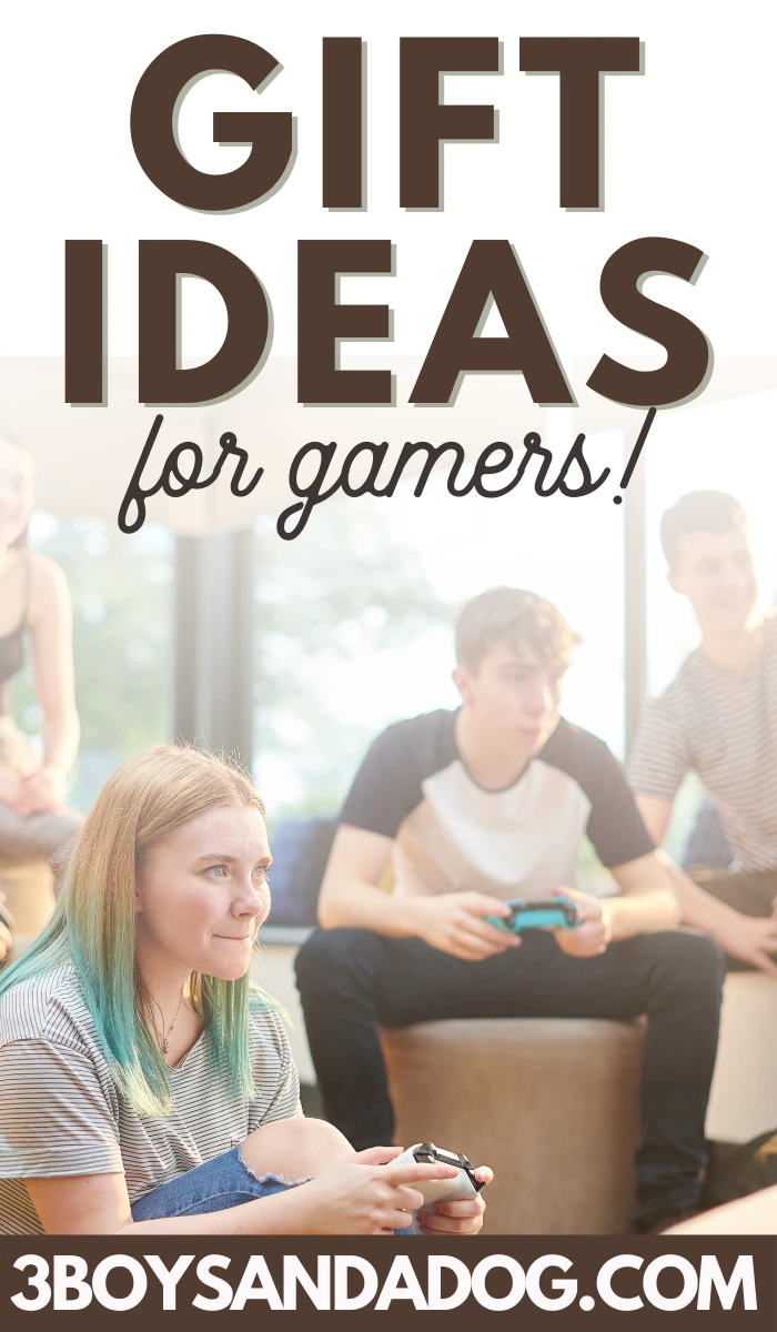 pin image that reads gift ideas for gamers!