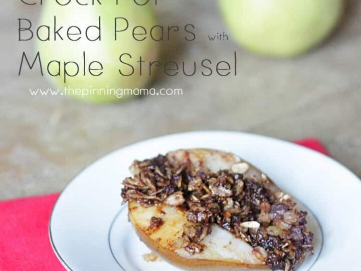 Image for Crock Pot Baked Pears with Maple Streusel