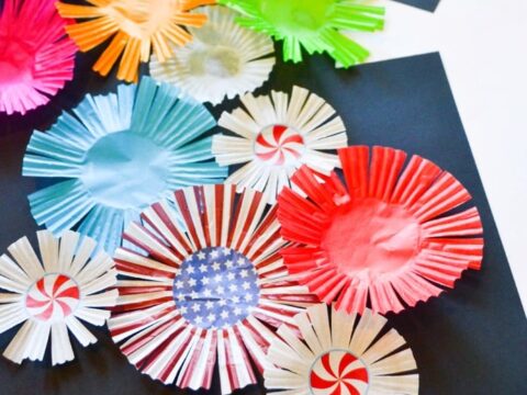 Image for Cupcake Liner Firework Craft