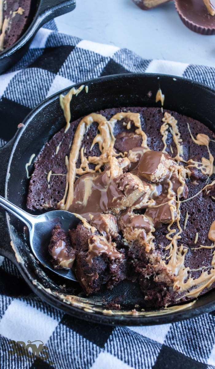 Peanut Butter Skillet Cookie